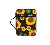 YQxwJL Belle trousse à crayons avec imprimé tournesol avec emplacements pour stylos, sac à cosmétiques, sac à main, sac fourre-tout pour téléphone portable
