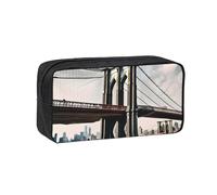 YQxwJL Brooklyn Bridge S Trousse à crayons grande capacité en tissu Oxford 600D avec fermeture éclair robuste pour fournitures scolaires