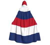 YQxwJL Cape à capuche avec imprimé drapeau néerlandais pour adulte, homme, femme, magicien, vampire, chevalier, costume