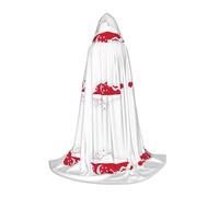 YQxwJL Cape à capuche longue et chaude pour adolescent, motif carte de Singapour