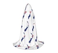 YQxwJL Cape à capuche longue et chaude pour adolescent, motif carte du drapeau de la Nouvelle-Zélande, costume de sorcier de vampire, sorcière