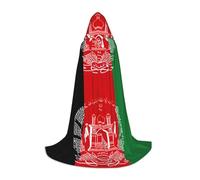 YQxwJL Cape à capuche longue et chaude pour adolescent, motif drapeau de l'Afghanistan