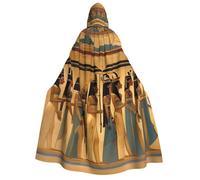 YQxwJL Cape à capuche pour femme en Égypte ancienne pour adulte homme femme magicien vampire chevalier déguisement