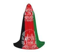 YQxwJL Cape longue à capuche imprimée drapeau de l'Afghanistan pour adolescent, costume de carnaval pour jeune fête, cosplay