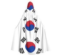 YQxwJL Cape médiévale à capuche avec drapeau de la République de Corée - Cadeau pour homme et femme