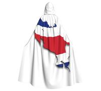 YQxwJL Cape médiévale à capuche avec imprimé carte du Costa Rica - Cadeau pour homme et femme