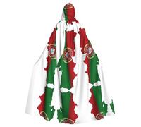 YQxwJL Cape médiévale à capuche avec imprimé carte du Portugal, cadeau pour homme et femme, cape médiévale avec capuche