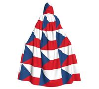 YQxwJL Cape médiévale à capuche avec motif drapeau de la République tchèque - Cadeau pour homme et femme