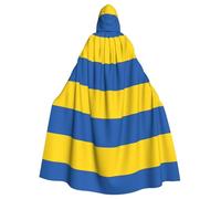 YQxwJL Cape médiévale à capuche avec motif drapeau de l'Ukraine - Cadeau pour homme et femme