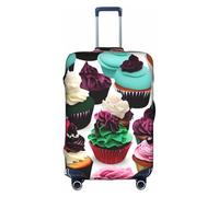 YQxwJL Delicious Cupcakes Housse de protection élastique pour valise de 45,7 à 81,3 cm, blanc, Moyen