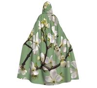 YQxwJL Dogwood - Cape à capuche avec imprimé fleurs pour Halloween, pour homme et femme, magicien, vampire, chevalier, déguisement
