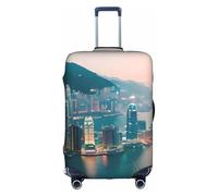 YQxwJL Hong Kong Housse de protection élastique pour bagage de voyage 45,7 à 81,3 cm, blanc, X-Large
