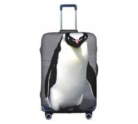 YQxwJL Housse de protection élastique pour bagage de voyage imprimé pingouin mignon pour valise de 45,7 à 81,3 cm, blanc, Grand