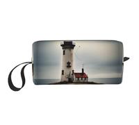 YQxwJL Old Lighthouse-standard-scale-2_00x Trousse de maquillage de voyage imprimée Cadeaux pour femme Trousse de maquillage portable pour femme, mère, sœur, blanc, One Size