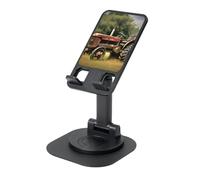 YQxwJL Old Tractor Photoes Support rotatif pour téléphone portable, pliable et réglable, pour bureau et maison