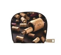 YQxwJL Porte-cartes de crédit avec impression de bouteille de vin, petit porte-cartes pour femmes, organiseur portefeuille pour hommes, blanc, taille unique, Blanc, One Size