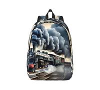 YQxwJL Sac à dos pour ordinateur portable en toile avec imprimé symboles de l'Angleterre, sac de voyage décontracté en plein air, sac à dos quotidien, sac de livres pour hommes et femmes, Nuages de