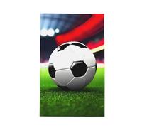 YQxwJL Torchons de cuisine gaufrés doux et absorbants pour cuisine, nettoyage et nettoyage Motif ballon de football