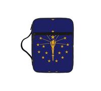 YQxwJL Trousse à crayons avec emplacements pour stylos - Étanche - Durable - Pour téléphone - Motif drapeau de l'Indiana
