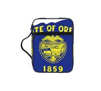 YQxwJL Trousse à crayons avec emplacements pour stylos - Étanche - Durable - Pour téléphone portable - Motif drapeau de l'Oregon