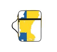 YQxwJL Trousse à crayons avec emplacements pour stylos - Étanche - Durable - Pour téléphone portable - Motif drapeau suédois