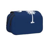 YQxwJL Trousse à crayons avec fermeture éclair - Grande capacité - Motif drapeau de la Caroline du Sud