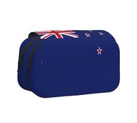 YQxwJL Trousse à crayons avec fermeture éclair - Grande capacité - Motif drapeau de la Nouvelle-Zélande