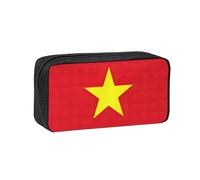 YQxwJL Trousse à crayons avec imprimé drapeau vietnamien - Grande capacité - Résistante à l'usure - Pour le bureau et le maquillage