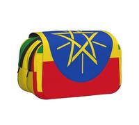 YQxwJL Trousse à crayons avec motif drapeau de l'Éthiopie - Grande capacité - Portable - Avec fermeture éclair - Pour le bureau et la maison