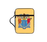 YQxwJL Trousse à crayons avec motif drapeau du New Jersey - Avec emplacements pour stylos - Étanche - Durable - Pour téléphone portable