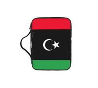 YQxwJL Trousse à crayons avec motif drapeau libyen - Avec emplacements pour stylos - Étanche - Durable - Pour téléphone portable