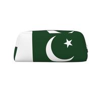 YQxwJL Trousse à crayons grande capacité avec fermeture éclair - En cuir durable - Motif drapeau du Pakistan - Pour le bureau, les voyages