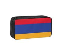 YQxwJL Trousse à crayons grande capacité en tissu Oxford 600D avec fermeture éclair robuste Motif drapeau de l'Arménie