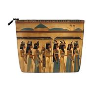 YQxwJL Trousse de maquillage avec fermeture éclair pour femme en Égypte ancienne, noir, One Size
