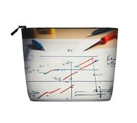 YQxwJL Trousse de maquillage avec impression de formule mathématique, organisateur de trousse de maquillage avec fermeture éclair, jolies pochettes de maquillage de voyage Szie trousse de toilette,
