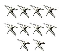 YQYAZL Lot de 10 pinces en alliage métallique - Poinsettia à paillettes - Accessoires de décoration pour sapin de Noël - Décoration de fête de mariage - Blanc argenté, Argenté/Blanc, A5