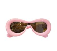 YQYBF Lunettes de Soleil Lunettes De Soleil Ovales Exagérées De Verres À Cadre Épais Pour Les Femmes Hommes Amusants Surdimension-Tablettes Noires À Cadre De Panier-Comme Des Photos