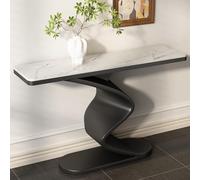 Yqyc Meuble D'entrée, Table Console, Idéale pour Le Couloir, Le Salon, L'entrée, Le Hall et Le Bureau Grâce à Ses Pieds Robustes(Black,150x80x30cm/59x31x11in)