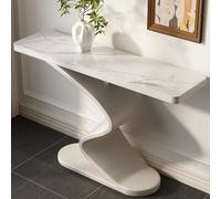 Yqyc Meuble D'entrée, Table Console, Idéale pour Le Couloir, Le Salon, L'entrée, Le Hall et Le Bureau Grâce à Ses Pieds Robustes(White,100x80x30cm/39x31x11in)