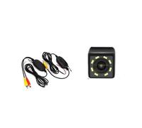YQZGRD Caméra Recul Voiture Camera Caméra arrière CCD sans Fil Voiture Fisheye 8 12 lumières Vision Nocturne Dynamique Boussole pour Liberty pour Grand pour Cherokee pour Patriot 2009-2015