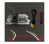 YQZGRD Caméra Recul Voiture Camera Caméra arrière CCD sans Fil Voiture Fisheye 8 12 lumières Vision Nocturne Dynamique Boussole pour Liberty pour Grand pour Cherokee pour Patriot 2009-2015