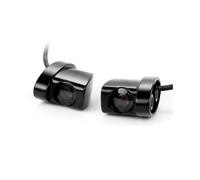 YQZGRD Indicateur de Direction LED pour Moto, 2 Pièces, Noir, Compatible avec Motocyclette, Clignotant Arrière LED, 12V