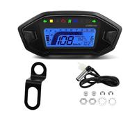 YQZGRD Moto Odomètre Compteur Tachymètre Numérique pour Moto, Capteur De Tableau De Bord, Odomètre Universel, Compteur De Vitesse, Odomètre, Jauge, Tachymètre
