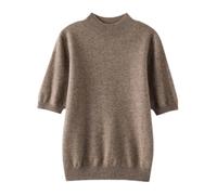 YQZHDHDQ Pulls Femme,Pull-Over en Maille pour Femme, Manches Courtes