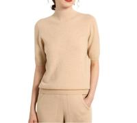 YQZHDHDQ Pulls Femme,Pull-Over en Maille pour Femme, Manches Courtes