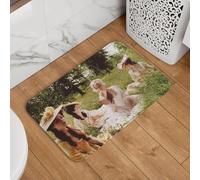 YQZQJEXW dans Le Jardin Paillassons élégants Tapis de Bain Tapis de Bain Mathématiques de Bain