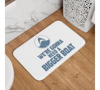 YQZQJEXW Film Les Dents de la mer : on va Avoir Besoin d'un Plus Grand Bateau. Paillassons élégants Tapis de Bain Tapis Housses