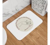 YQZQJEXW Je Veux être celui Qui revient au Film Purple Hearts Paillassons élégants Tapis de Bain Tapis Coussins