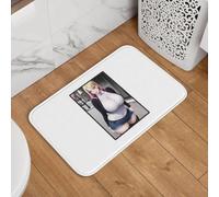 YQZQJEXW Ma Waifu est Une Belle-mère Paillassons élégants Tapis de Bain Tapis Couvertures