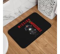YQZQJEXW Mission Not Impossible Cool Motorcycle Design Paillassons élégants Tapis de Bain Tapis Tapis 3D